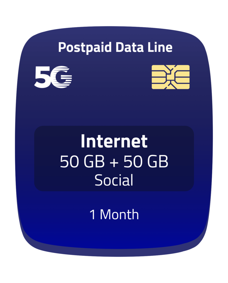 Postpaid Data 50GB + 50GB Social Zain Shop